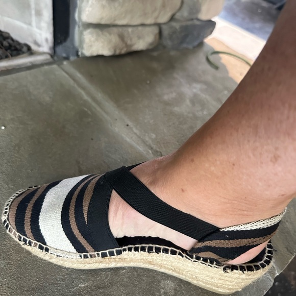TONI PONS- closed toe espadrille/overlapping stretchy straps, slingback strap - Picture 5 of 11